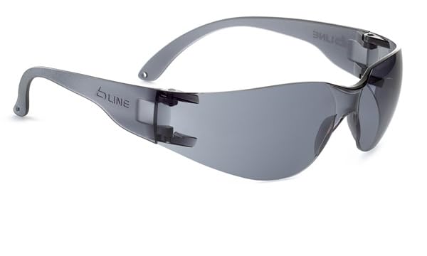 Bolle B-Line BL30 Safety Workwear Glasses Anti Fog/Anti Scratch Coating Goggles Personal Protective Equipment Eye Protection – 1 Pair of Glasses - Smoke