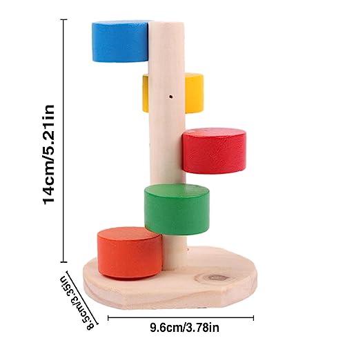Hamster – Plataforma madeira colorida para exercício | Escada para dentição Arco-íris Escalada Escad