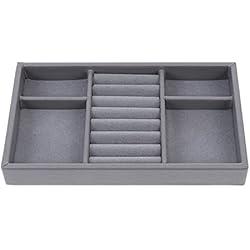 Cajones Cuberteros Cabilock Cajón Portamonedas Bandeja Llaves Bandeja de Joyería Vitrina de Exhibición Collar Vitrina Vitrina Vacía para Cajón Pendiente Collar Organizador Cajones Almacenaje Cubertero Para Cajon