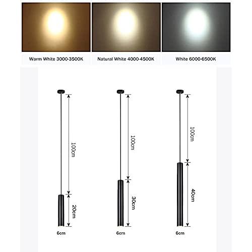 Lampada a Sospensione a Tubo Cilindrico 7W Lampada...