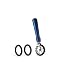 Marcato 8337BL Atlas Pasta Pastry Dough Cutter Crimper 3 Interchangeable Wheels, Made in Italy, Blue, 6-Inches, Blue, Blue