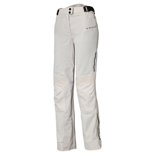 Held Tropic 4 Base Sport Mesh Textil Motorrad Hose - Sommer Motorradhose mit Protektoren D30 Ghost Level 1 - CE Schutzkleidung Klasse A, Grau, Größe S