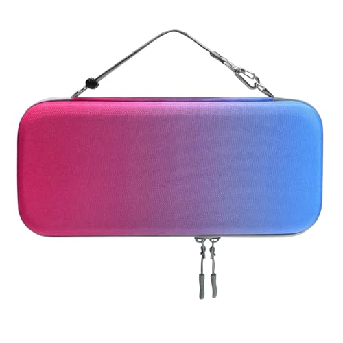 Kivivaka Bolsa de almacenamiento grande de EVA para Nintendo Switch 2, impermeable y antiarañazos, funda de transporte portátil para consola y accesorios, color negro, rojo y azul