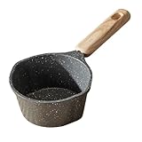 Poêle antiadhésive : fabriquée avec des matériaux résistants à la chaleur, cette batterie de cuisine a une , le manche en bois est confortable, les poêles de cuisson antiadhésives