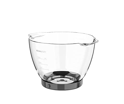 Kenwood Bol en verre KAB30.000CL - Accessoire pour robot Titanium Chef Baker et Titanium Chef Baker Patissier XL - Bol mélangeur de 4,6 l - Passe au lave-vaisselle - Verre