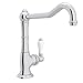 Rohl A3650/11LPAPC-2 Country Single Handle Kitchen Faucet Polished Chrome Porcelain Lever