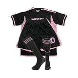 ZIAYI Soccer Jersey Kids,Boys Soccer Uniform 3 Pieces Set for Boy Girl (Black 7~8 Years)