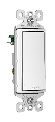 P&S Legrand Radiant Tm873Wcc10 15 Amp 3-Way Rocker Wall Light Switch, White #TOP1