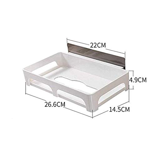 Bastidor rollo bandeja para el baño familiar con soporte de móvil integrado 4