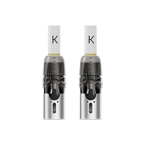 KIWI 2 Remplacement 2 Pod avec système de sécurité enfant pour cigarette électronique KIWI 2, sans nicotine, sans e-liquide (Black)