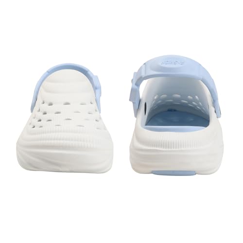 Image of Men's Lightweight EVA Clogs with Adjustable Back Strap | Breathable Anti-Skid Slip-On Sandals | Comfortable Casual Garden Beach Clogs for Indoor Outdoor