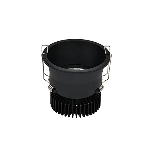 Luminaire déflecteur LED encastré anti-fumée rond pour plafond