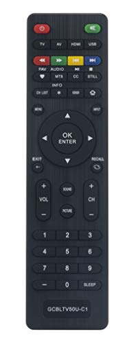 Replaced Remote fit for Changhong LED TV GCBLTV50U-C1 LED40YC1700UA LED42YC2000UA LED40YD1100UA LED32YC1600UA LED50YC2000UA