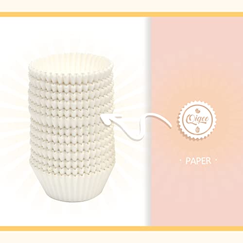 600Pcs White Cupcake Liners Muffin Linner No Smell, Food Grade Baking Cups（Standard Size）Qiqee #TOP6