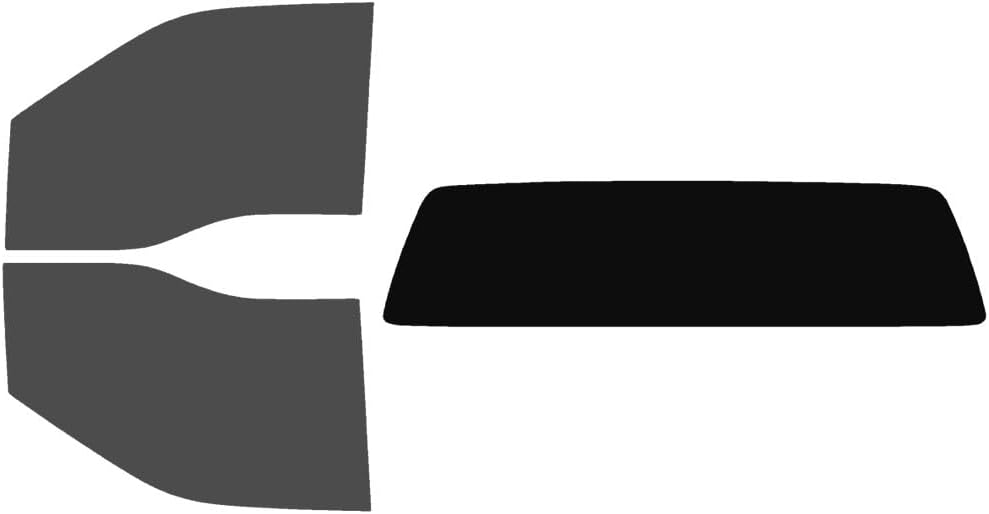 The Tint Effect Precut Window Tint Kit Compatible with Ford F-150 Regular Cab Truck (2015-2020) (Full Truck Includes: 30% Front Doors / 5% Solid Rear Windshield) Automotive Film