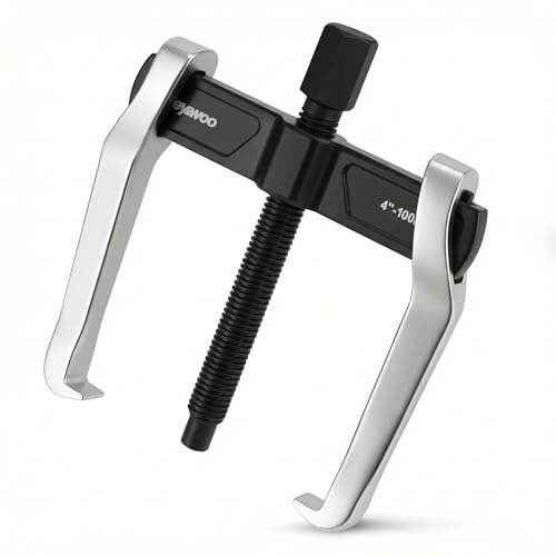 Reywoo 4 2-Jaw Gear Puller for External (4.4 Max) & Internal (4.79 Max) Pulling Heavy-Duty Bearing Flywheel Pulley and Gear Remover Tool Adjustable CR-V Steel