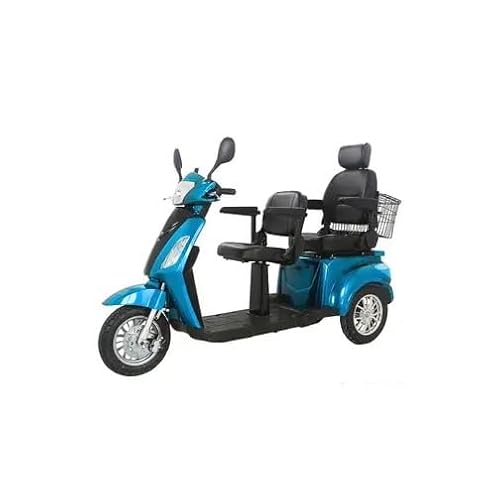 Double Seat Electric Mobility Scooter | 60V 1000W Motor | Two-Person Cruiser, Outdoor Adventures, Couples, Friends, Family