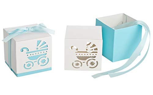 30 bonitas cajas de regalo para recién nacido, baby shower (azul) Cover