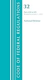 Code of Federal Regulations, Title 32 National D