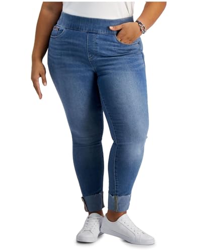 Tommy Hilfiger Womens Cropped Roll Up Ankle Skinny Fit Jeans