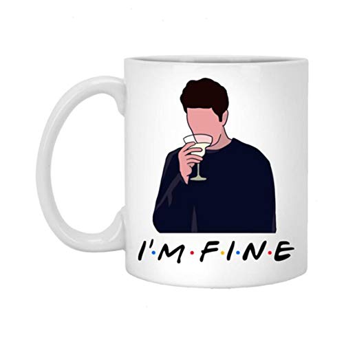 Friends Iâ€™m Fine Ross Geller Lovers Funny Sarcasm Coffee Mug,Friends TV Show Lovers Ceramic Coffee Mug 11oz