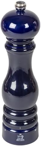 Manual Pepper Mill in Wood, u'Select, Blue Gloss, 22 cm - 8.75 in