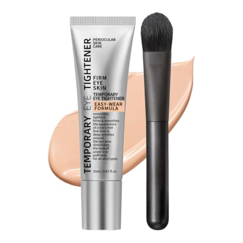 MOLZINY Perfection Eye Tightener crema reafirmante instantánea debajo de los ojos con cepillo hidratante suave, bolsas y ojeras reduce las líneas finas y las bolsas bolsas y ojeras