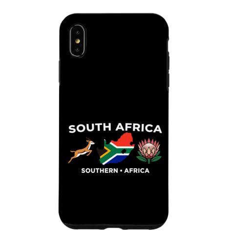 South Africa Flag Map Springbok Protea Southern Africa Art Case for iPhone Xs Max