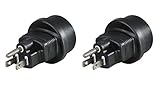 Steckeradapter für folgende Länder: Bahamas, Barbados, Bermuda, Costa Rica, Dominikanische Republik, Haiti, Jamaika, Japan, Kanada, Kolumbien, Kuba, Mexiko, Panama, Philippinen, Saudi-Arabien, Tahiti, Taiwan, USA, Venezuela