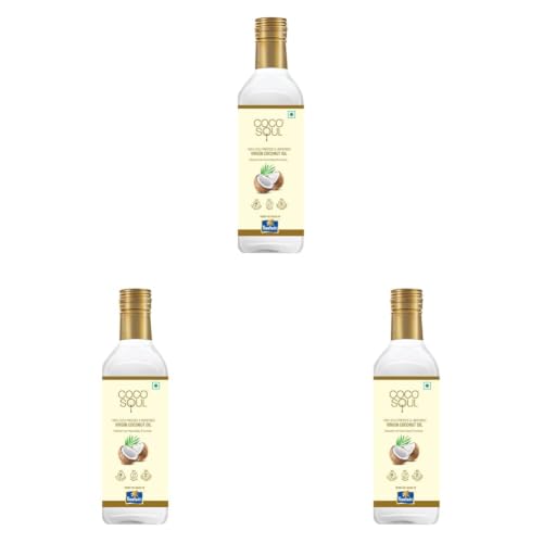 Image of Coco Soul Cold Pressed Unrefined Virgin Coconut Oil | 60% MCT | Multipurpose Usage | Daily Cooking| Keto Friendly | Naturally Cholesterol Free | A1 grade real coconut | From Makers of Parachute 1000 ml