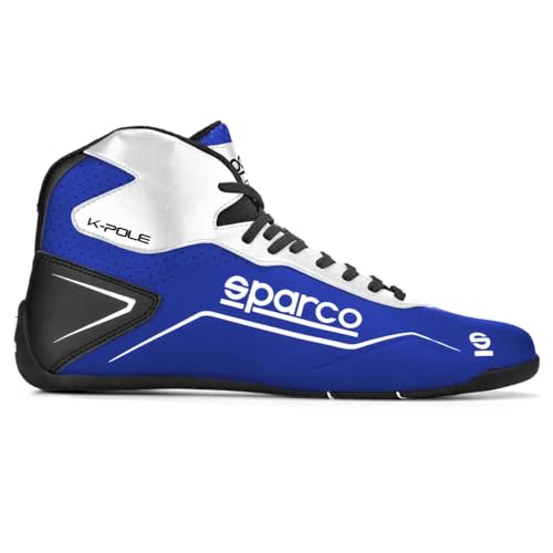 Sparco K-Pole Karting Shoe 001269 (Size: 45, Navy/White)