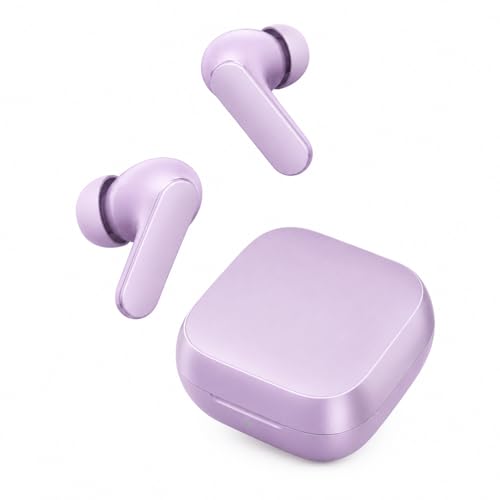 Image of Original Earbuds for Realme Buds Air 8, Dual Dynamic Bass Drivers,58Hrs Playtime, 55dB, Hi-Res LHDC, IP55 Dust & Water Resistant, BT v5.4 (Purple)