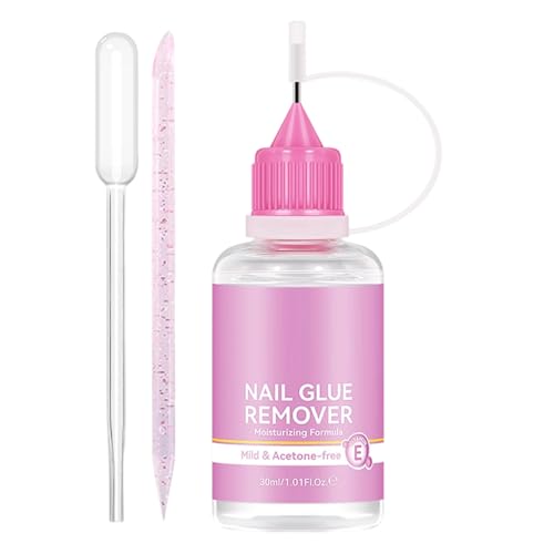 Removedor De Pegamento Para Uñas, Limpiador De Manicura De 30 Ml, Agente De Eliminación De Uñas Postizas, Eliminación Centrada En La Hidratación Para El Hogar, Salón, Fiesta, Boda Formal, Viajes, Mani