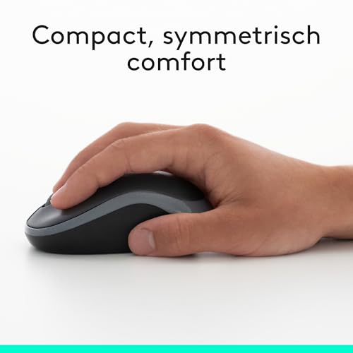 Logitech MK270 Draadloos Toetsenbord en Muiscombinatie voor Windows, 2,4 GHz Draadloos, Compacte Muis, 8 Multimedia- en Sneltoetsen, Batterijduur van 2 Jaar, PC, Laptop, US Intl QWERTY - Zwart - Afbeelding 4