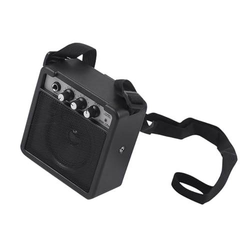 SPYMINNPOO Mini Guitar Amp Speaker 5W Lightweight Portable Amp for Musicians on the Go Yellow (Black)