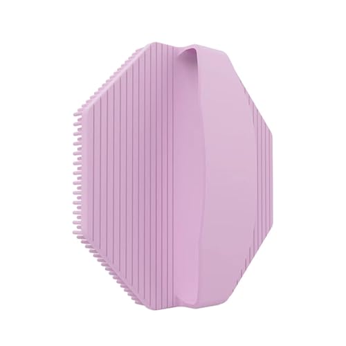 Cepillo corporal de silicona: cepillo de baño suave, limpiador corporal portátil, multifuncional, de secado rápido, cepillo de masaje para pieles mixtas secas y sensibles, rosa, ver descripción, Ver
