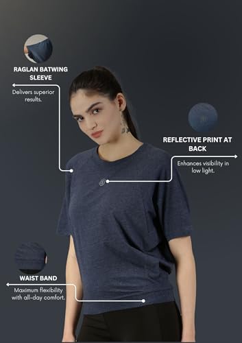 Image of Women UPF Sun Protection Eco Friendly Yoga Top with Batwing Sleeve