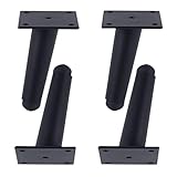 Patas de Metal para Muebles, Patas de sofá Cama, Resistentes, 10,5 cm/12,5 cm, Proyecto de Bricolaje para sofá Cama, Mesa de Centro, Armario (Paquete de 4)