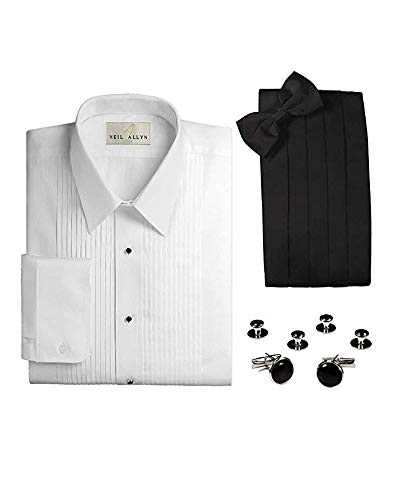 Classic Tuxedo Accessory Package with Laydown Collar Shirt