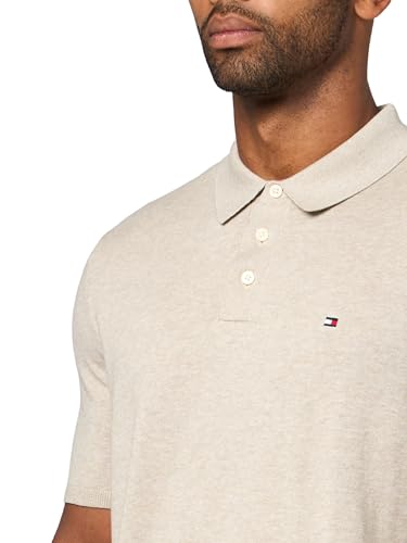 Image of Tommy Hilfiger Men's Lightweight Cotton Knit Short Sleeve Polo Shirt