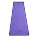 COOLDOT Tapis de yoga antidérapant caoutchouc écologique naturel - Yoga mat qualité supérieure Pilates léger avec système d'alignement des lignes du corps + sangle de transport (Violet, 1.5 mm)