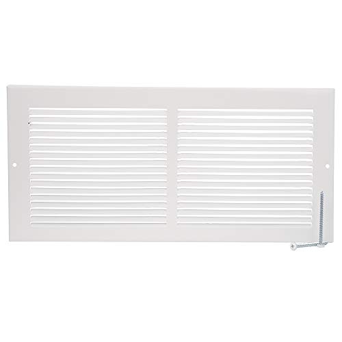 Imperial Manufacturing RG0033 14-Inch by 6-Inch White Baseboard Grille by Imperial Manufacturing