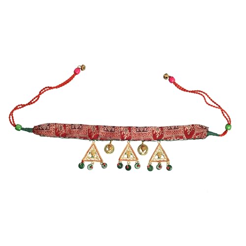 Image of AAKRITI ART CREATIONS Royal Empress Handcrafted Tribal Dhokra Necklace & Choker Collection | Queen-Inspired Artisan Brass Statement Jewelry | Ethnic, Regal & Elegant Necklaces for Women