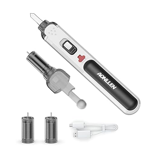 AONLLEN 4V 2000mAh Portable Cordless Soldering Iron, Rechargeable Lithium ion Battery, Electronic Soldering Kit, Electrical Soldering Tool, 3 Seconds Superfast Heat Up, LED Spotlight