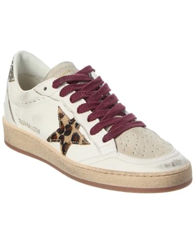 White Calf Leather Bos Taurus Low Top Sneakers by Golden Goose