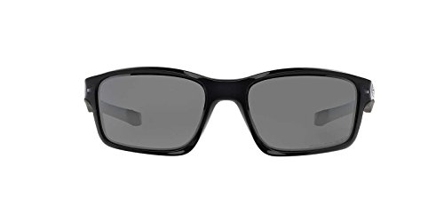 Oakley Man Sunglasses Polished Black Frame, Black Iridium Lenses, 57MM2
