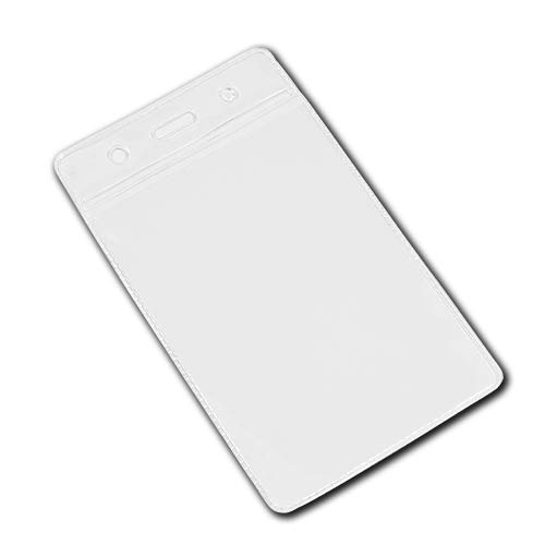 Identity-Plus: Clear Topped Portrait Vinyl Plastic ID Card Badge Pass Holder (2)