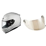 【セット買い】オージーケーカブト(OGK KABUTO)バイクヘルメット フルフェイス RT-33X ホワイト (サイズ:XXXL) & OGK(オージーケー) SAF-W シールド 【 シルバーミラー 】