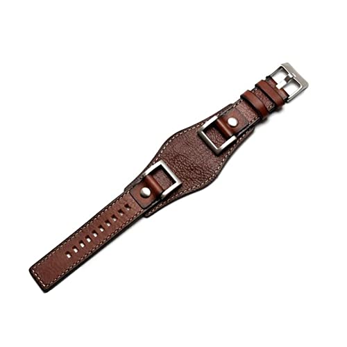 Bracelet vintage 24mm cuir pour montre Fossil JR1157 idéal au bureau