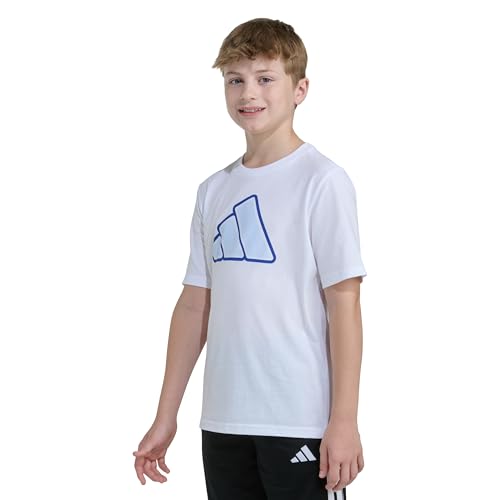 Image of adidas Boys Short Sleeve T-Shirt Large Logo Tee
